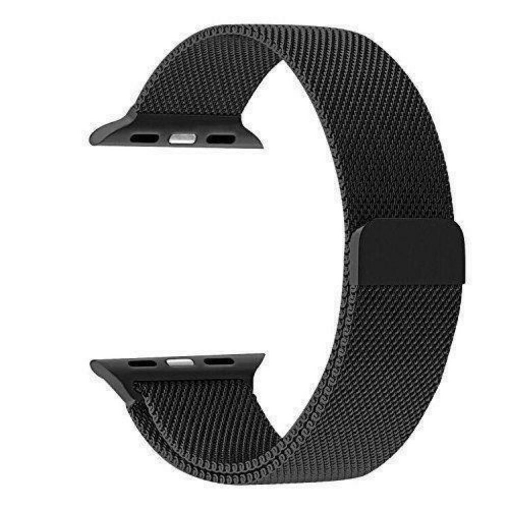 NEW[BAND] Black Milanese Stainless For Apple Watch